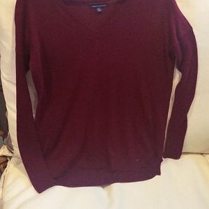 American Eagle Maroon Sweater size xs